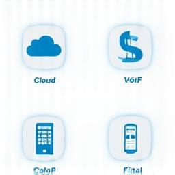 Cloud and VoIP icons combined, representing innovative cloud VoIP solutions.