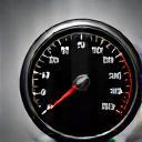 Speedometer icon representing fast network speed.