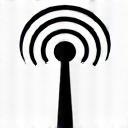 Wireless signal icon representing wireless communication.